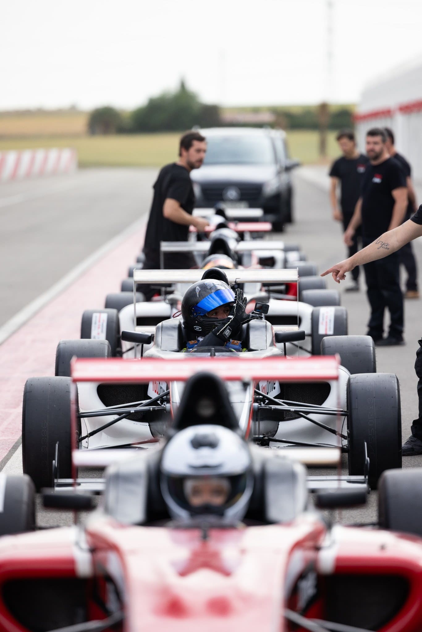 Portrait detail from the YouDrive Formula 4 track event.