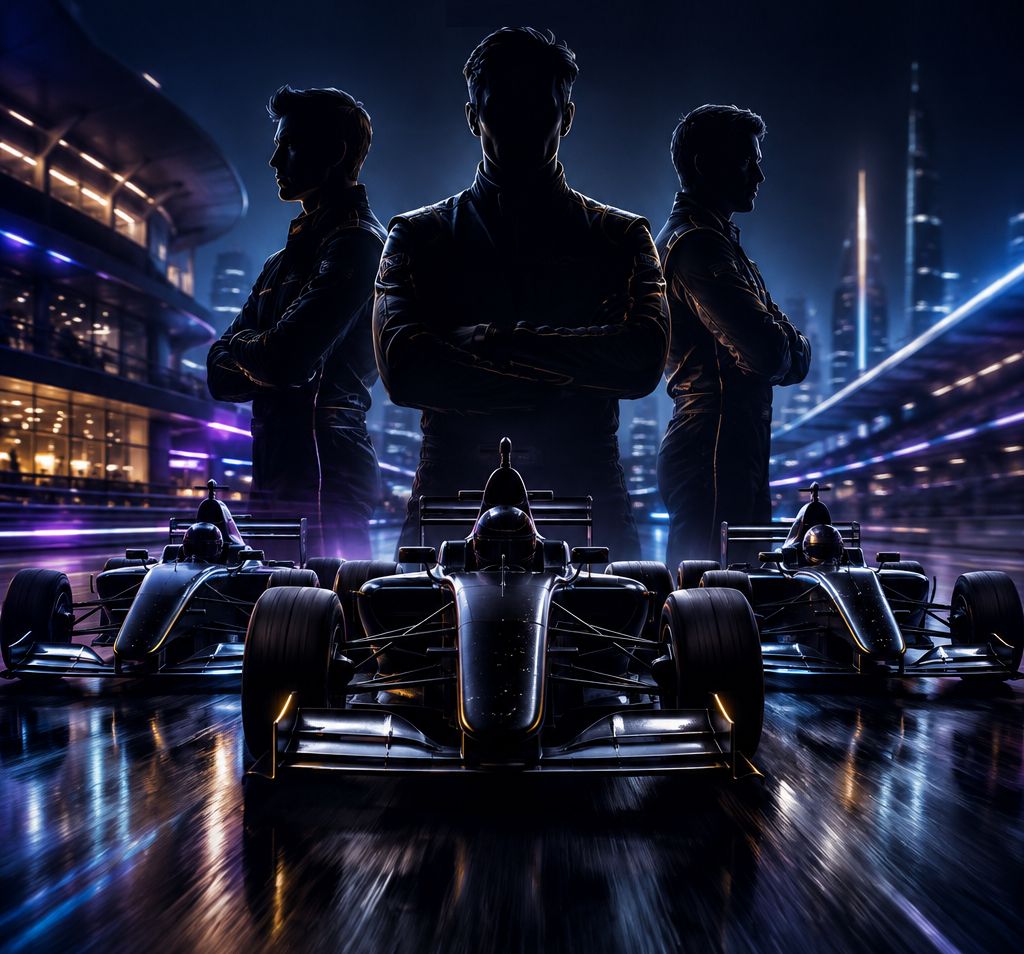 Formula 4 cars and iGaming club hosts at a racing circuit